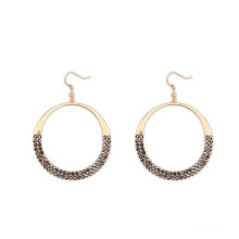 Afican Costume Jewelry ,Charm Black Diamond Round Shape Earrings